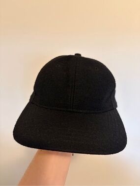Wings + Horns Black Wool Cap